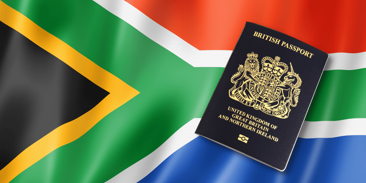 travelling to south africa with british passport