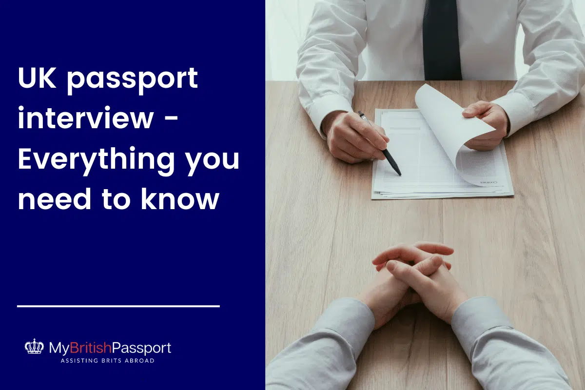 UK passport interview