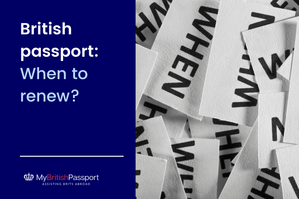 British passport when to renew