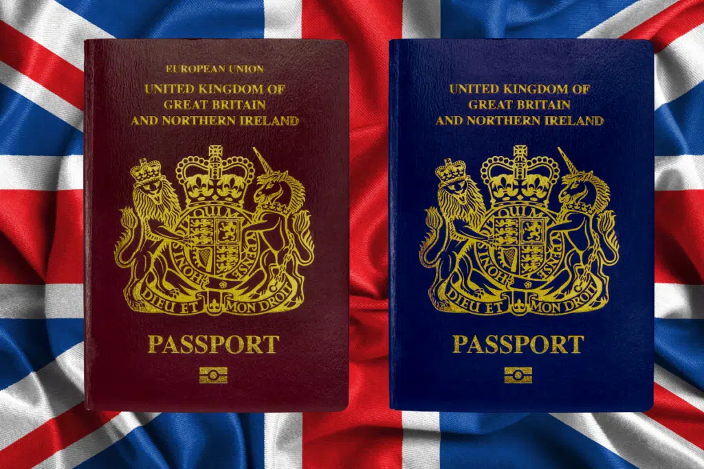 old british passport vs new