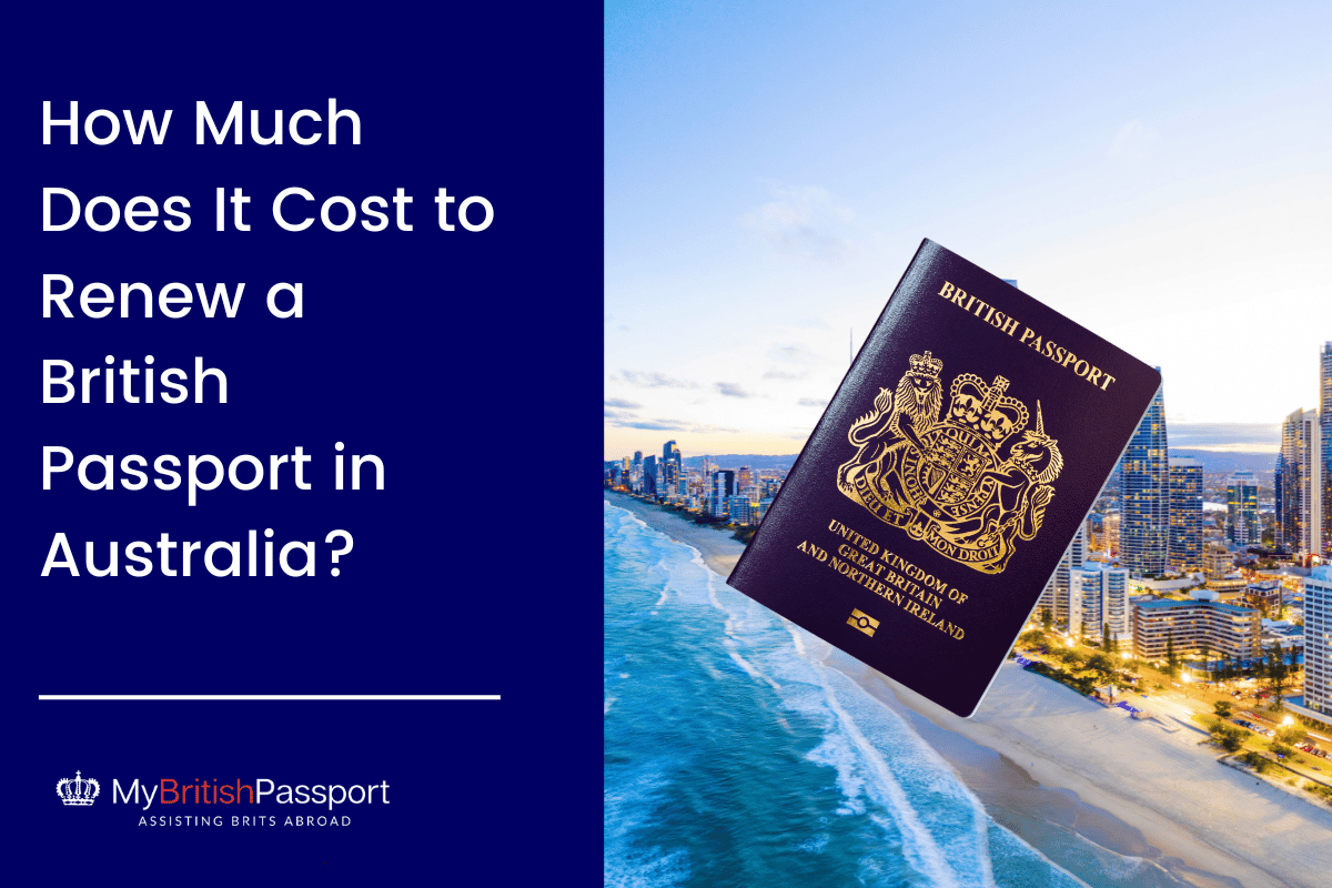 cost to renew UK passport in Australia
