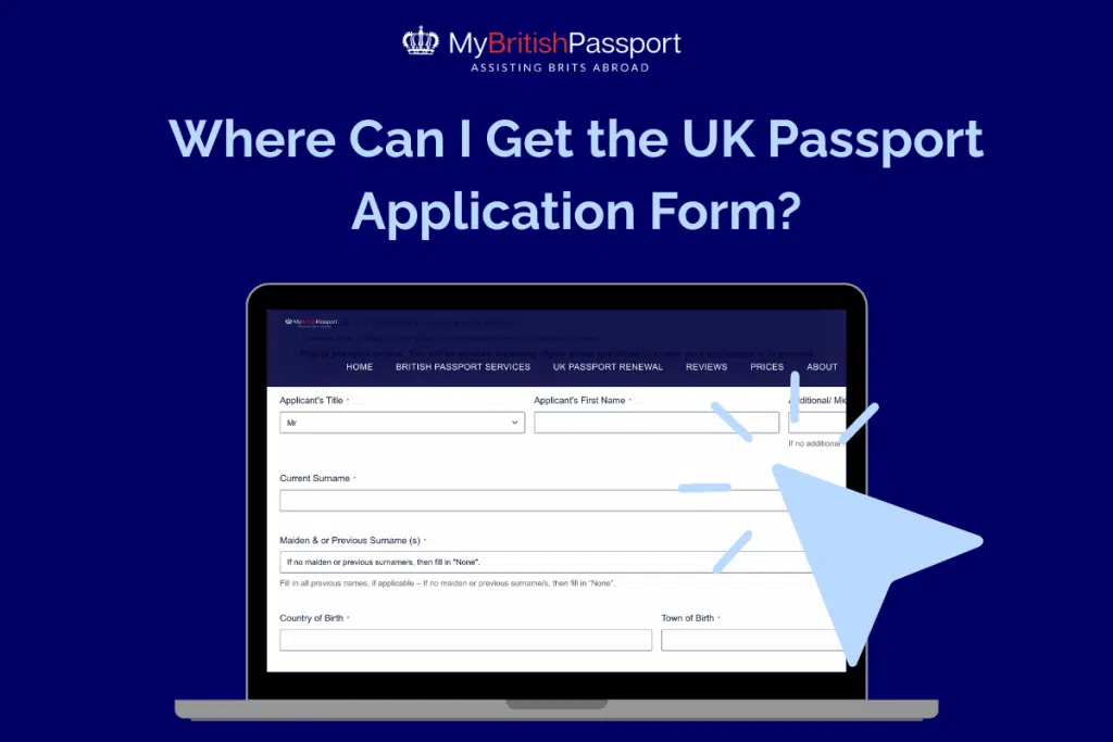 UK Passport Application Form