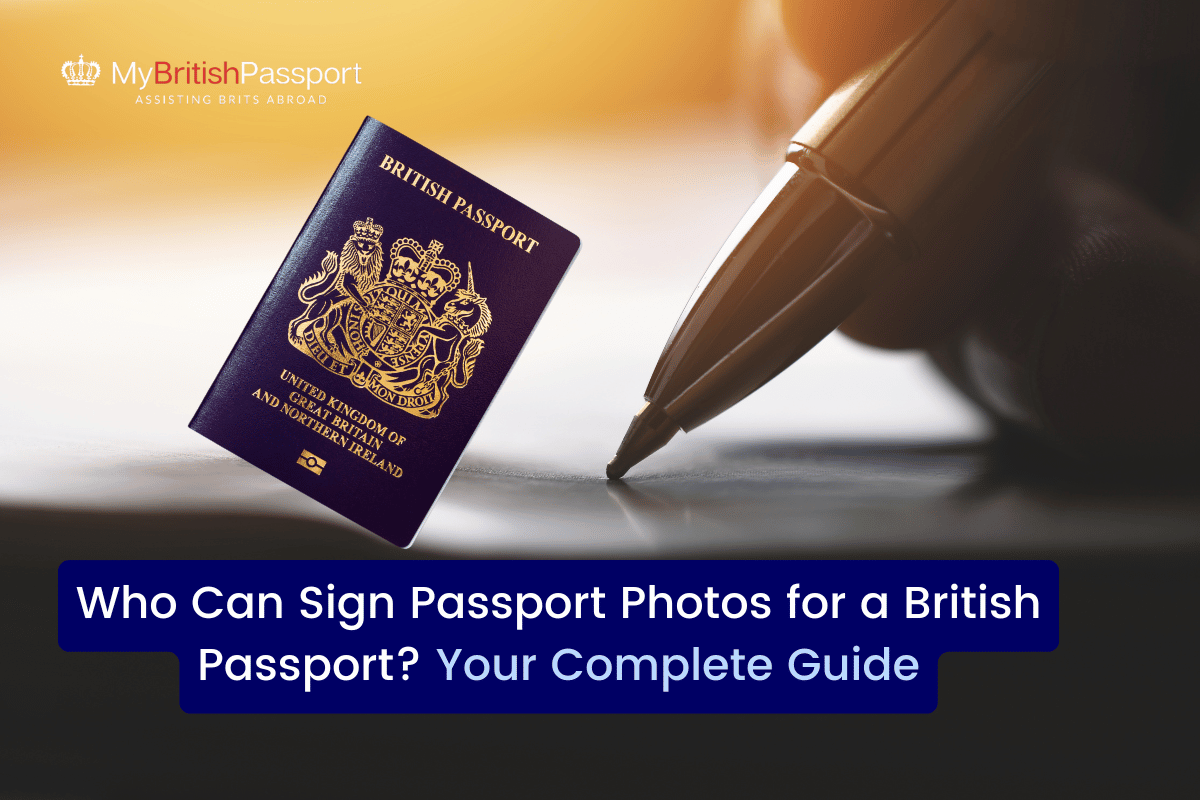 who can sign UK passport photos